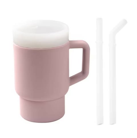 Minelay Soft Cup mit 2 Silikonstrohhalmen
